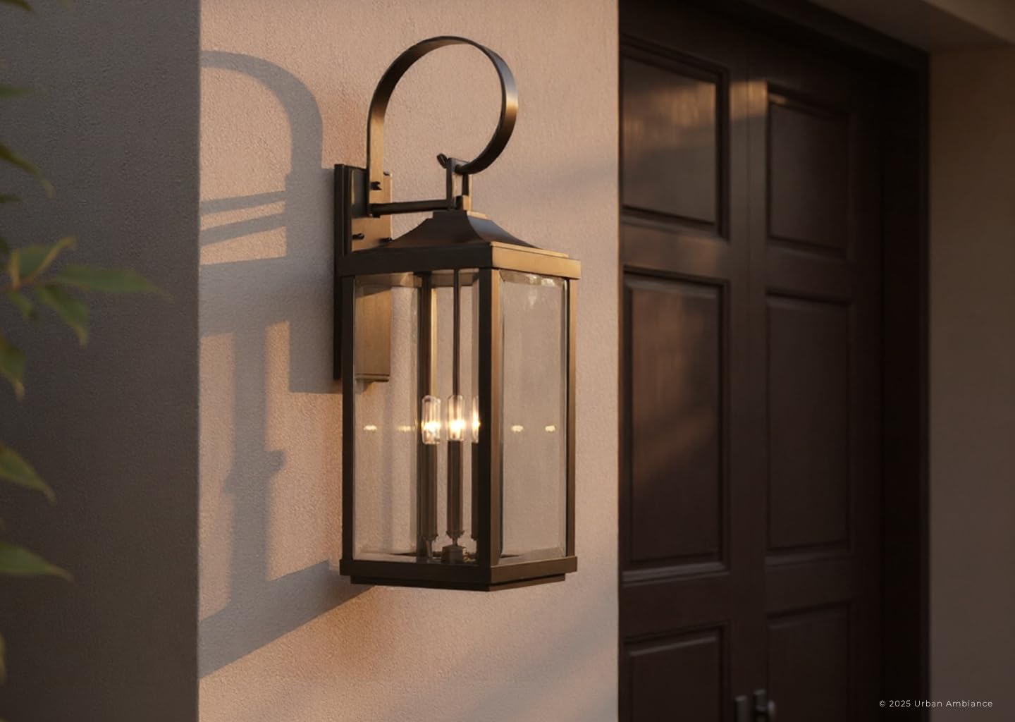 Urban Ambiance Luxury Colonial Outdoor Wall Light, Large Size: 30